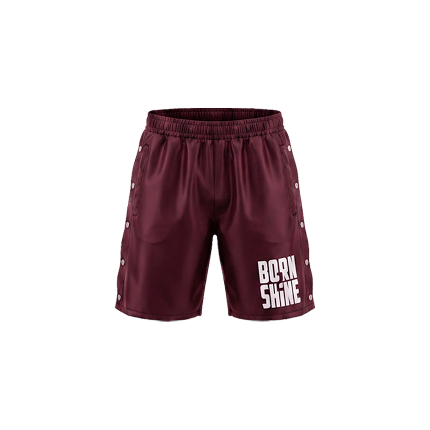 B2S NYLON SHORTS PADDED - BURGUNDY