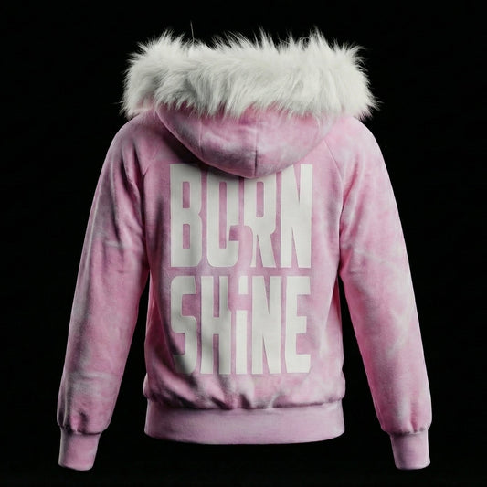 B2S FUR HOODIE V2 - SEA WASHED PINK