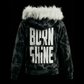 B2S FUR HOODIE V2 - SEA WASHED BLACK