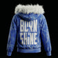 B2S FUR HOODIE V2 - SEA WASHED BLUE