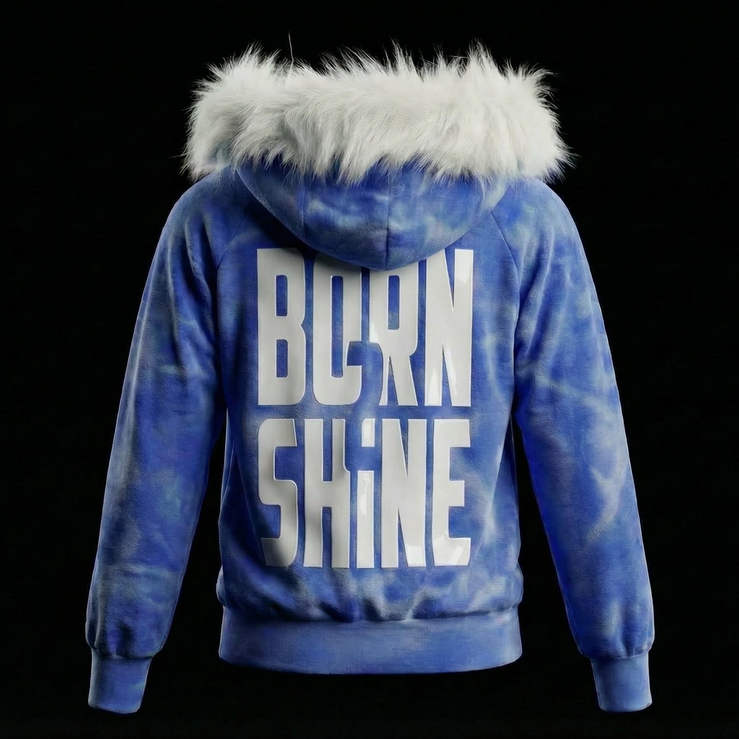 B2S FUR HOODIE V2 - SEA WASHED BLUE