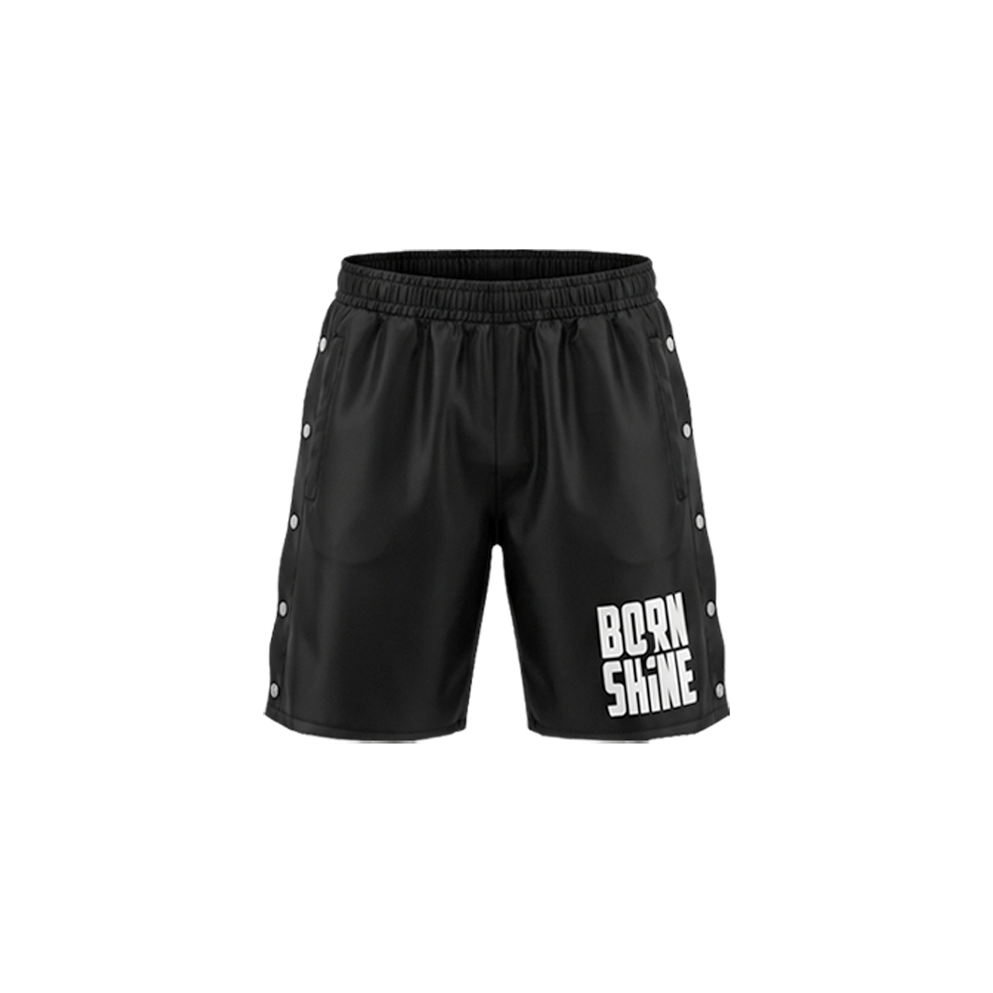 B2S NYLON SHORTS PADDED - BLACK