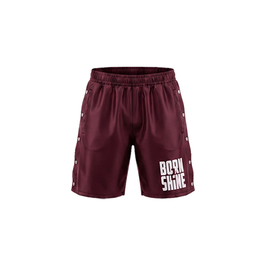 B2S NYLON SHORTS PADDED - BURGUNDY