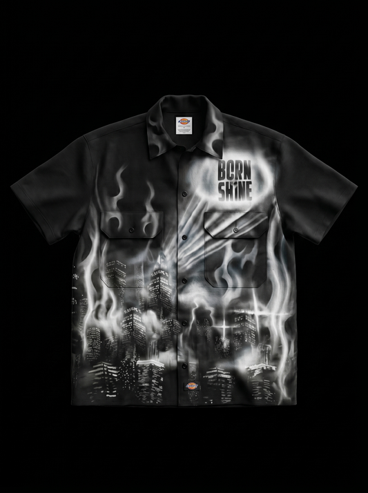 B2S X COPYRIGHT WORK SHIRT AIRBRUSHED