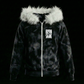B2S FUR HOODIE V2 - SEA WASHED BLACK